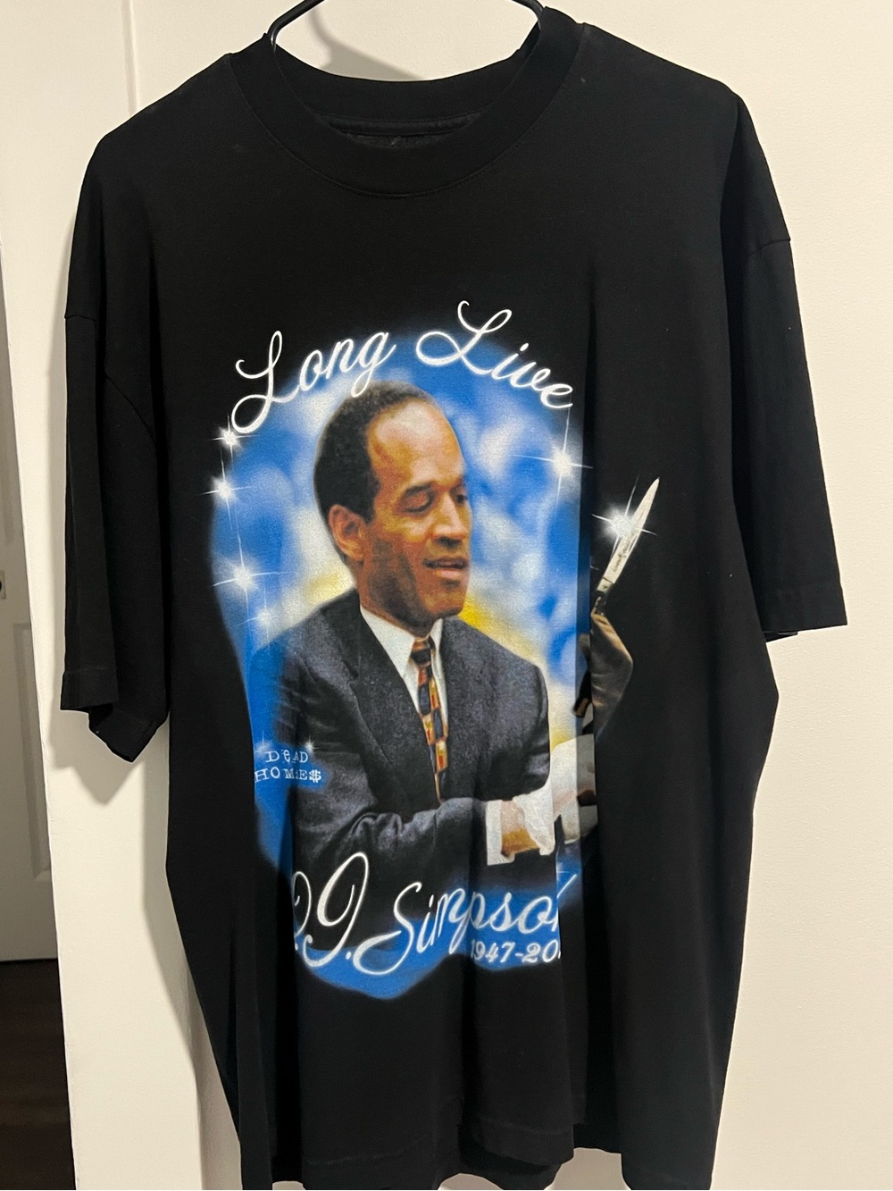 Black Graphic OJ T-Shirt Long Live